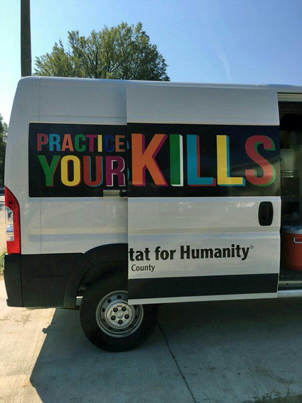 Advertisement Fails On Vehicles That Were Noticed A Bit Too Late