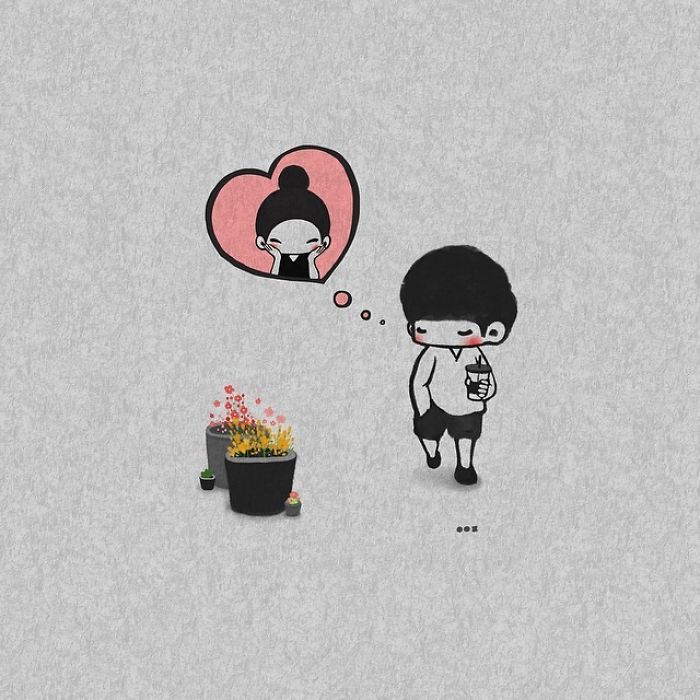 Korean Artist Shows What What Falling In Love More And More Each Day Seems Like