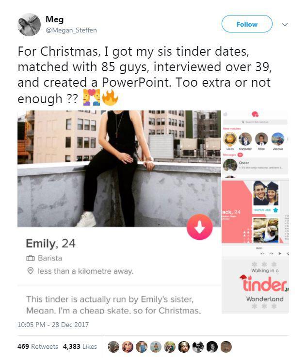 tinder matches for sister
